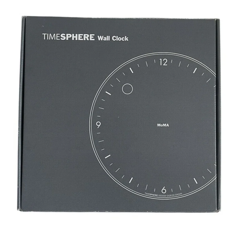 MOMA Gideon Dagan Modern Design Timesphere Wall Clock Made in USA 9.5in MCM